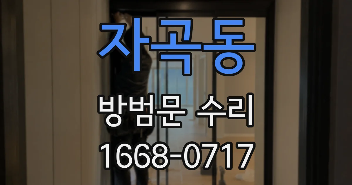 자곡동 방범문 수리