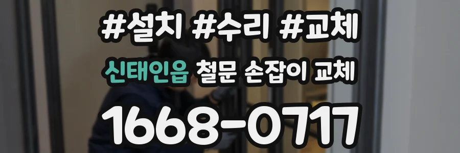 신태인읍 철문 손잡이 교체