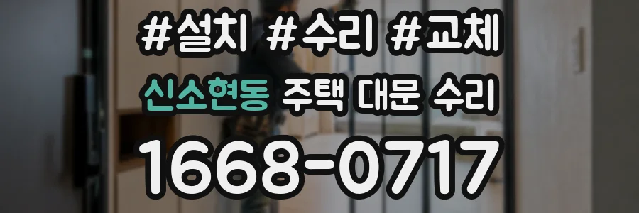 신소현동 주택 대문 수리