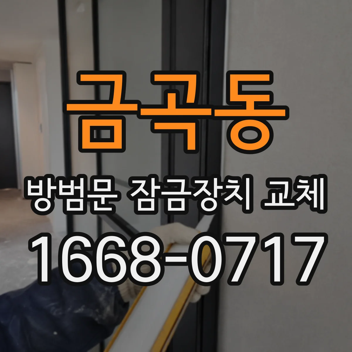 금곡동 방범문 잠금장치 교체