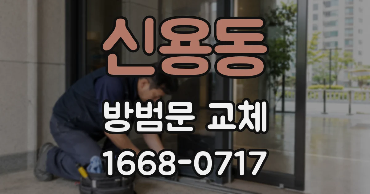 신용동 방범문 교체