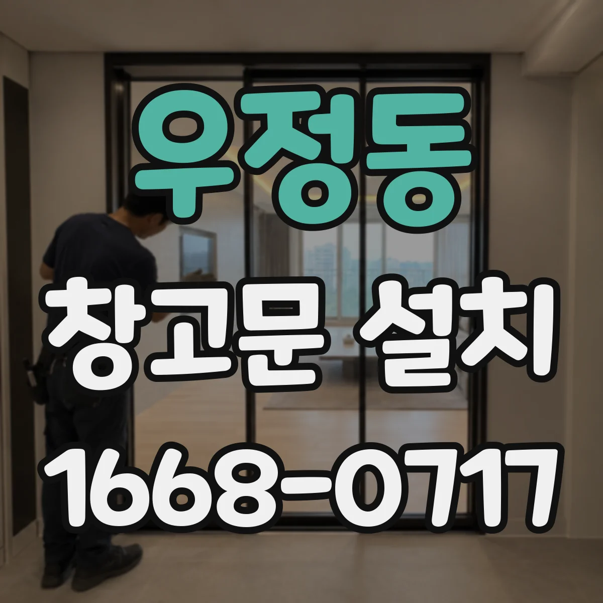 우정동 창고문 설치