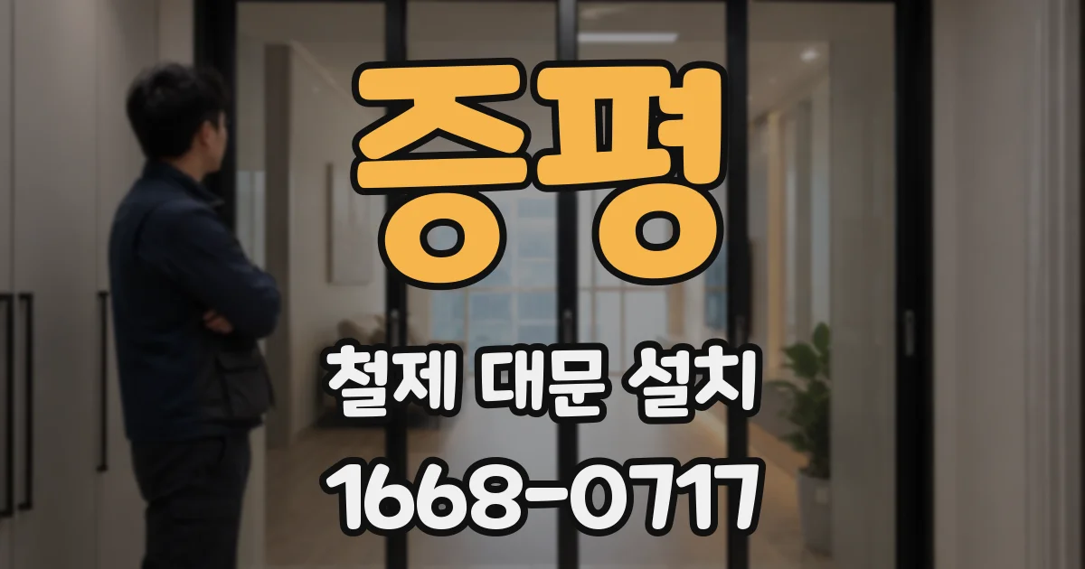 증평 철제 대문 설치