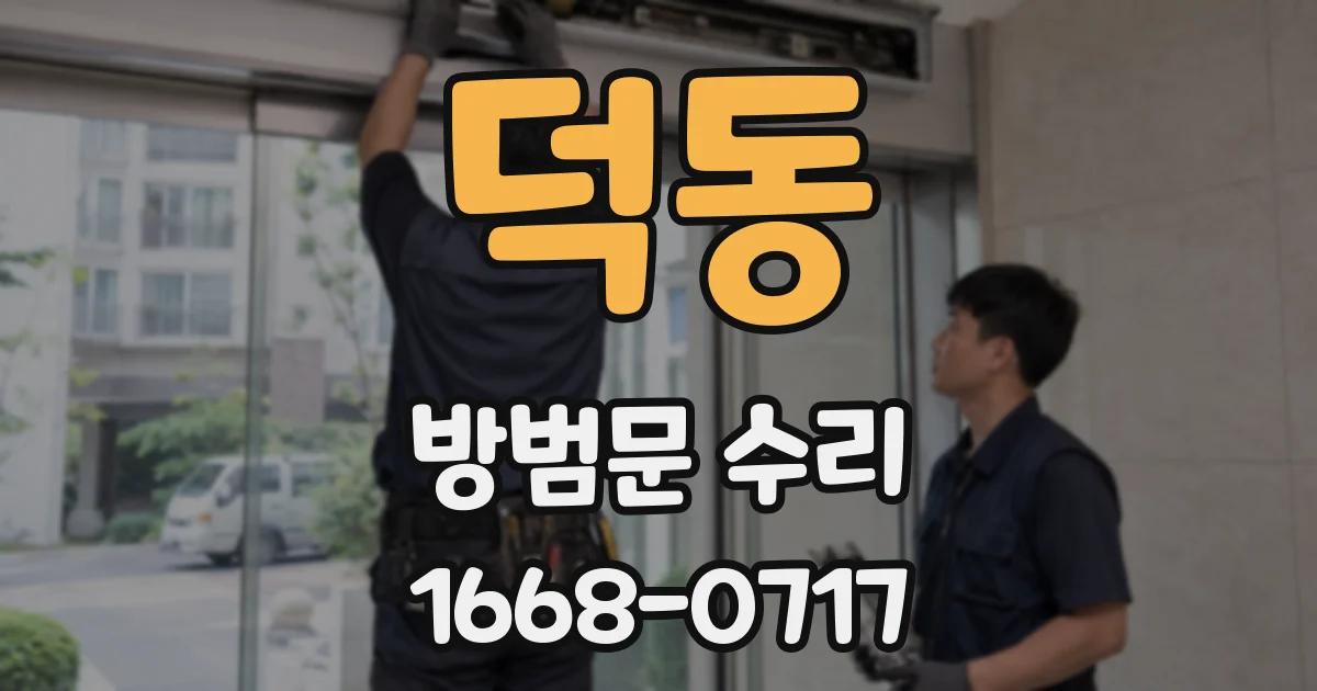 덕동 방범문 수리
