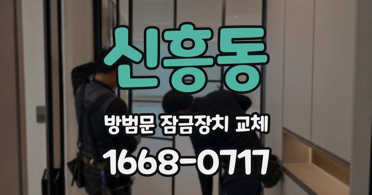 신흥동 방범문 잠금장치 교체