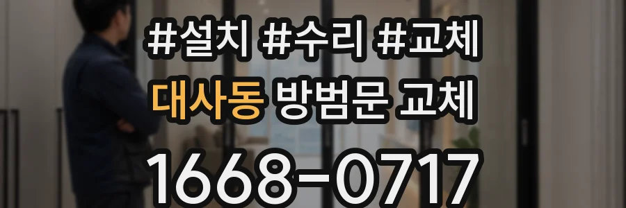 대사동 방범문 교체