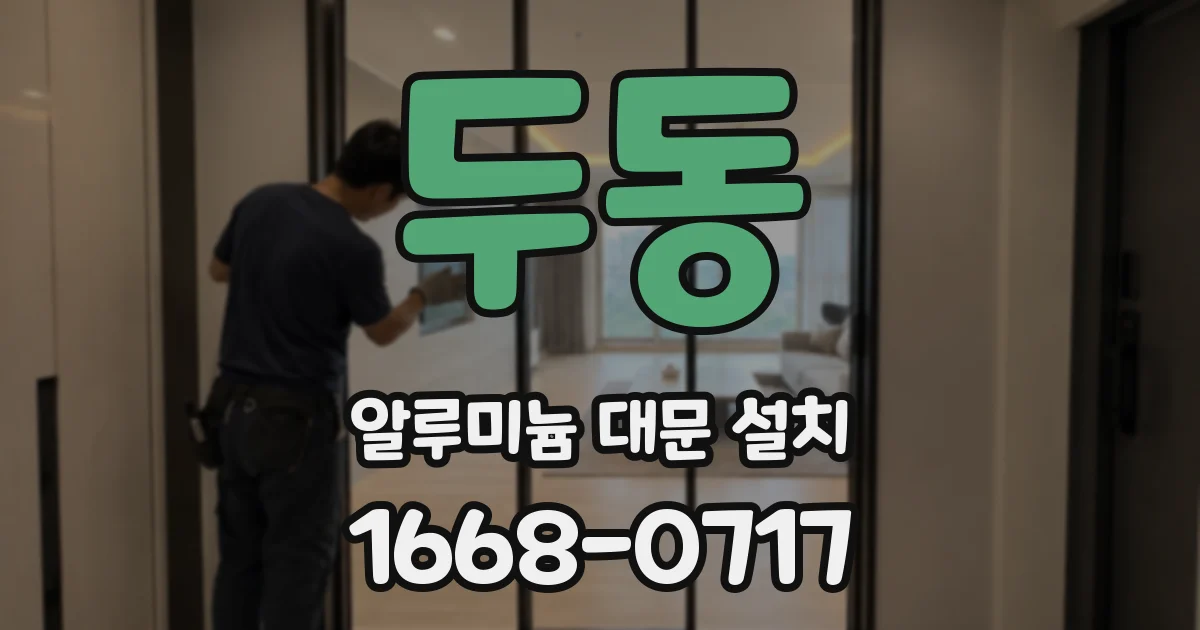 두동 알루미늄 대문 설치