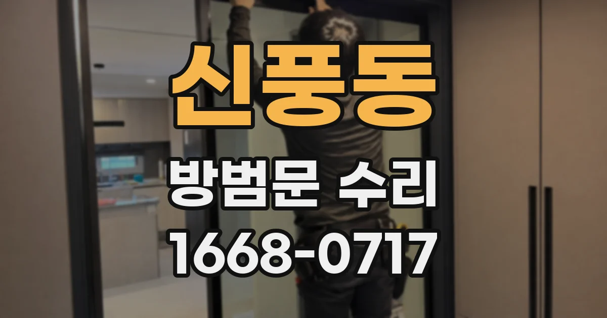 신풍동 방범문 수리