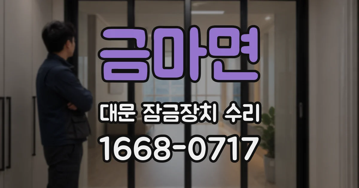 금마면 대문 잠금장치 수리