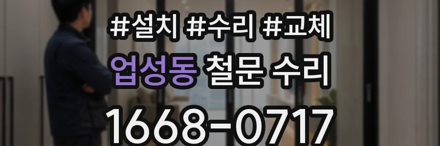 업성동 철문 수리