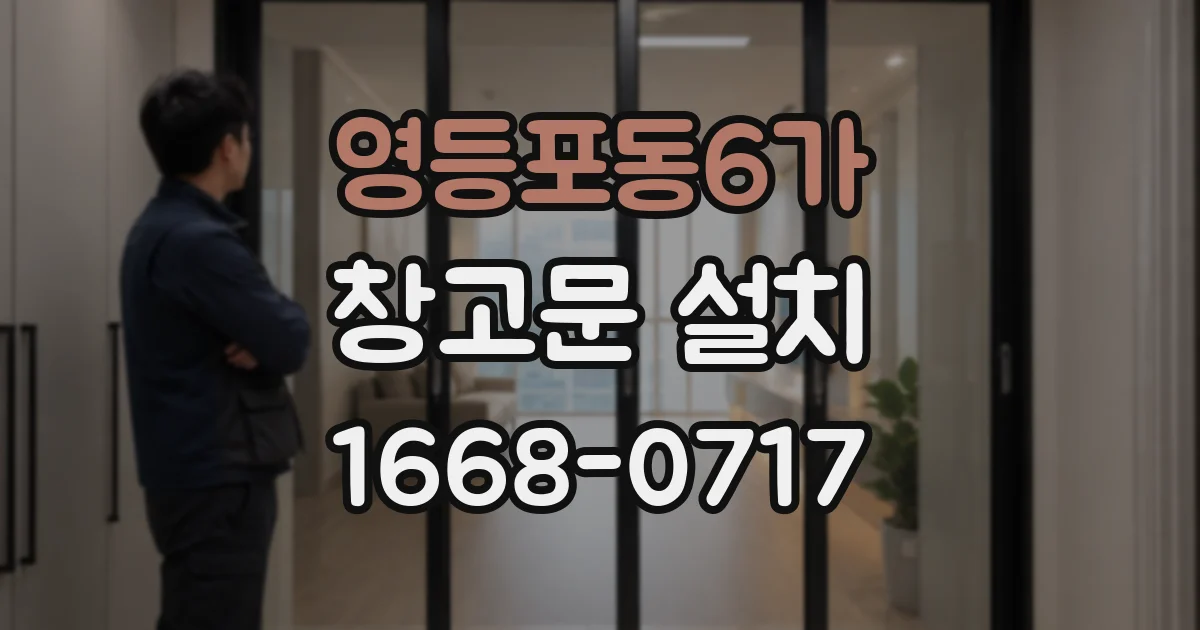 영등포동6가 창고문 설치