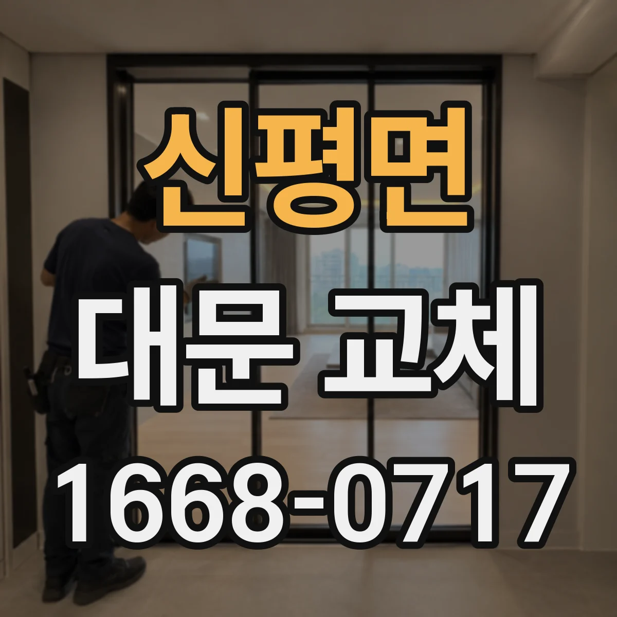 신평면 대문 교체