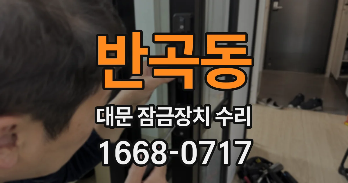 반곡동 대문 잠금장치 수리