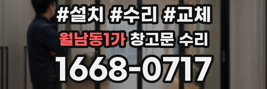 월남동1가 창고문 수리