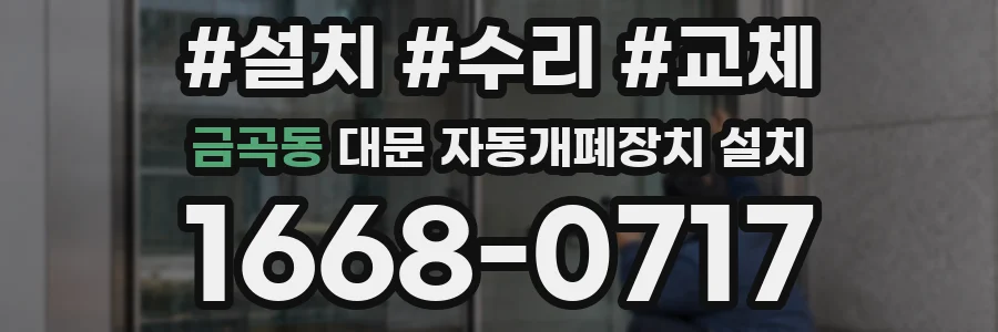 금곡동 대문 자동개폐장치 설치