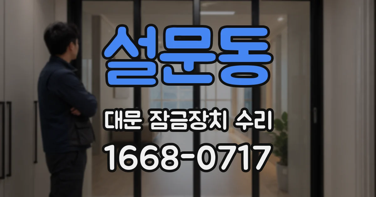 설문동 대문 잠금장치 수리