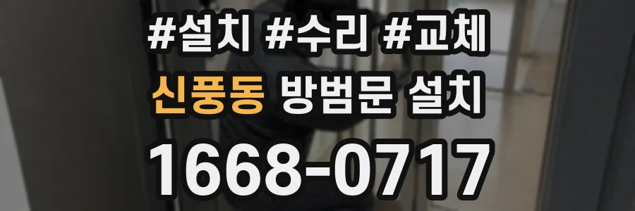 신풍동 방범문 설치