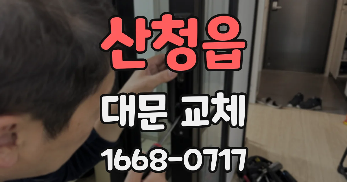 산청읍 대문 교체