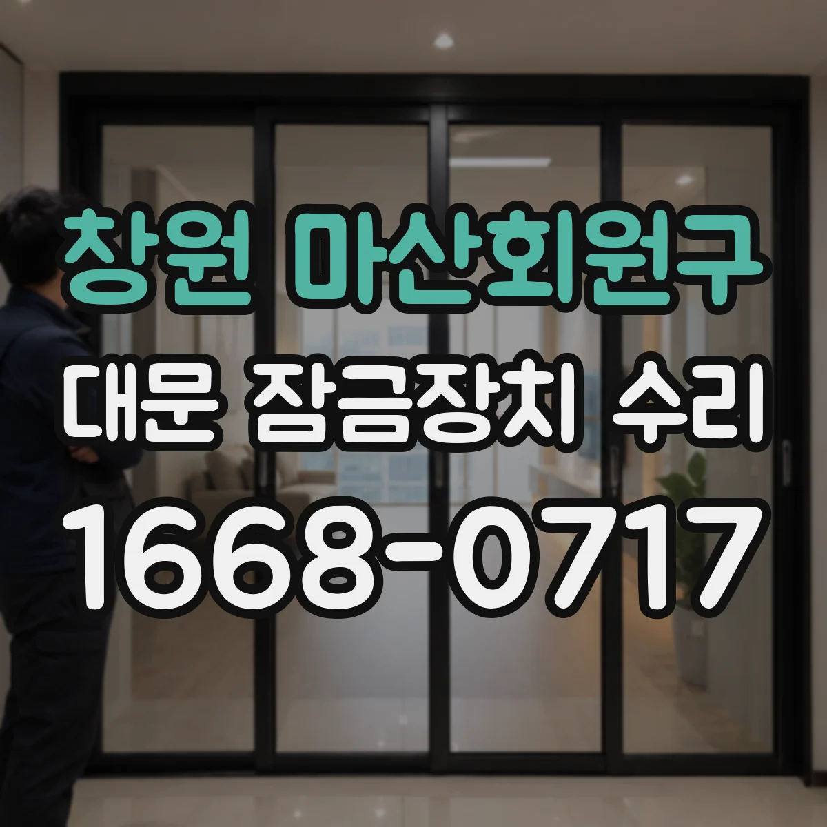 창원 마산회원구 대문 잠금장치 수리