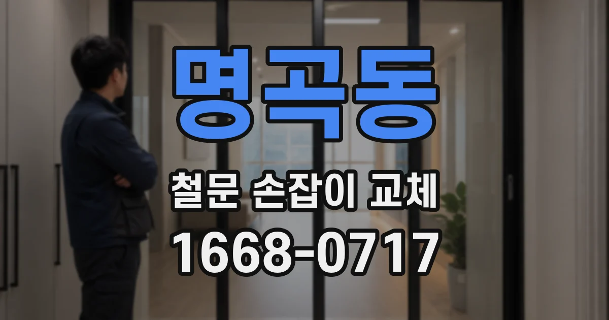 명곡동 철문 손잡이 교체