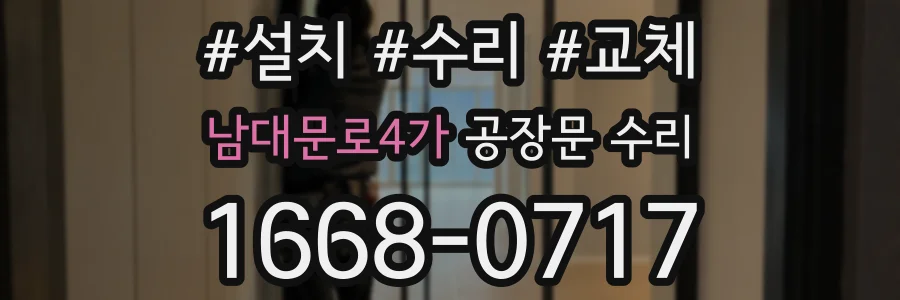 남대문로4가 공장문 수리