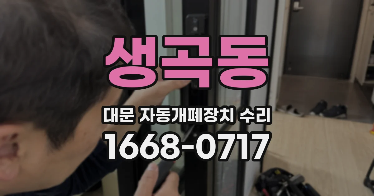 생곡동 대문 자동개폐장치 수리