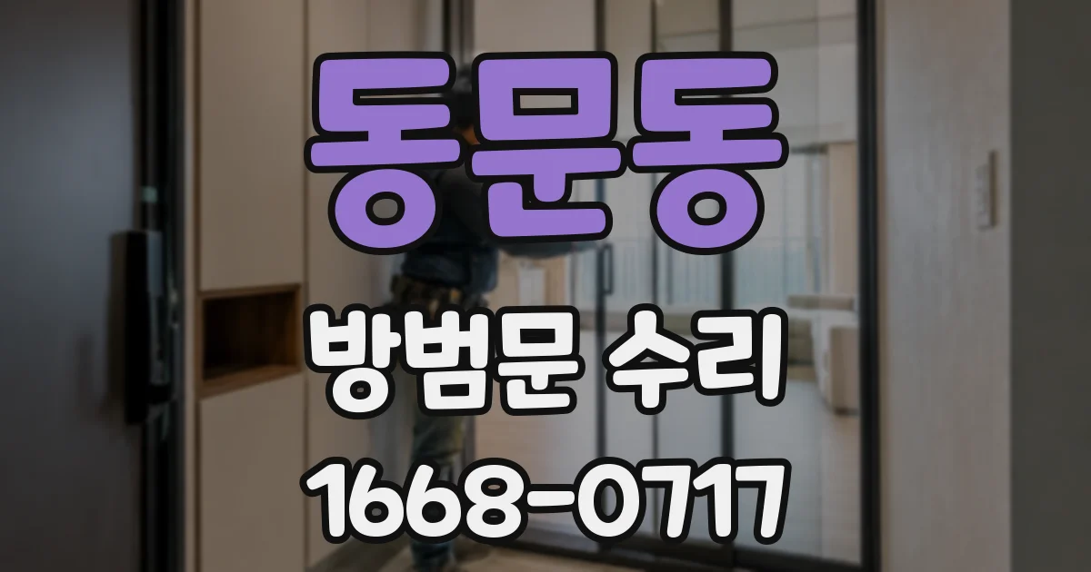 동문동 방범문 수리