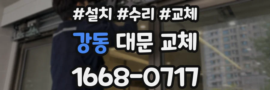 강동 대문 교체