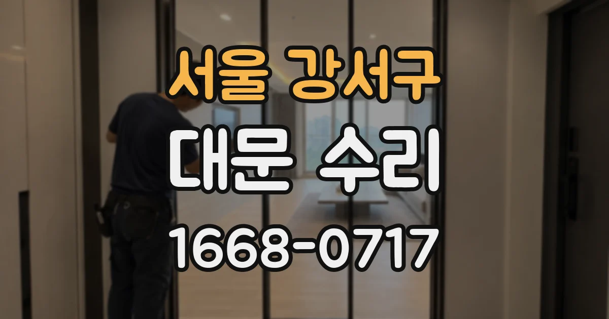 서울 강서구 대문 수리