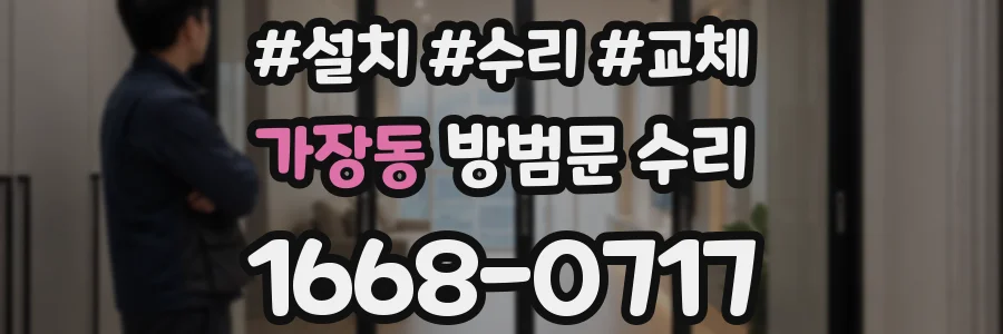 가장동 방범문 수리