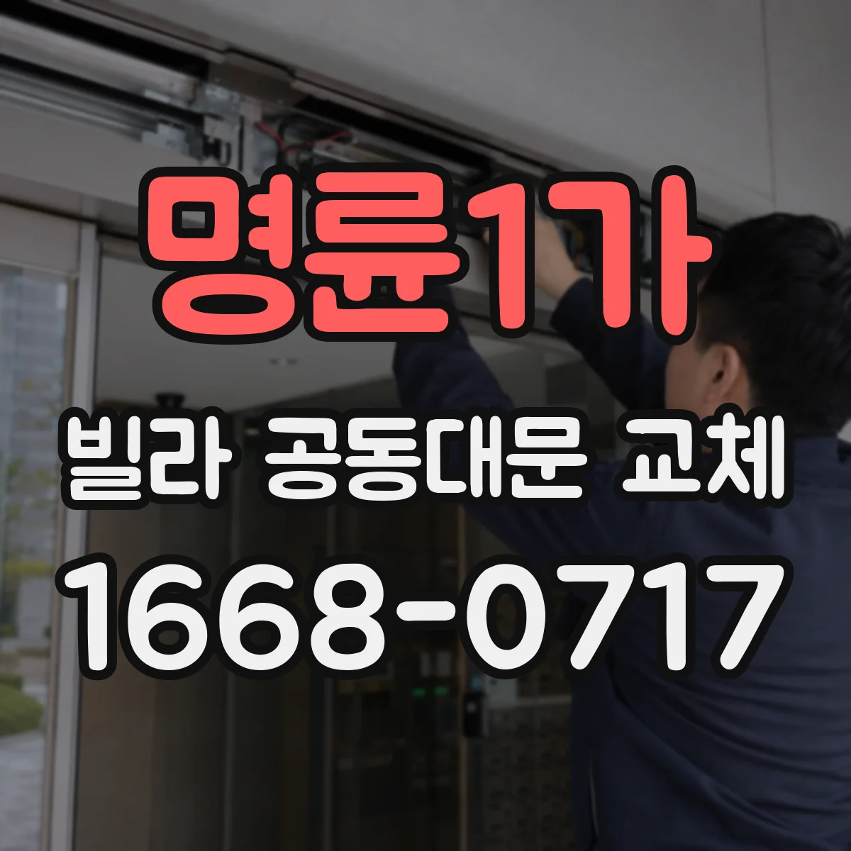 명륜1가 빌라 공동대문 교체