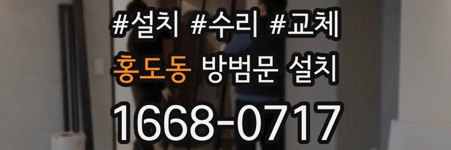 홍도동 방범문 설치