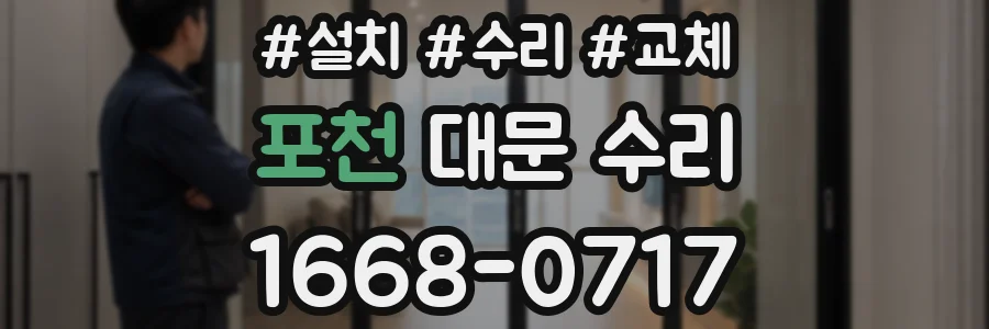 포천 대문 수리