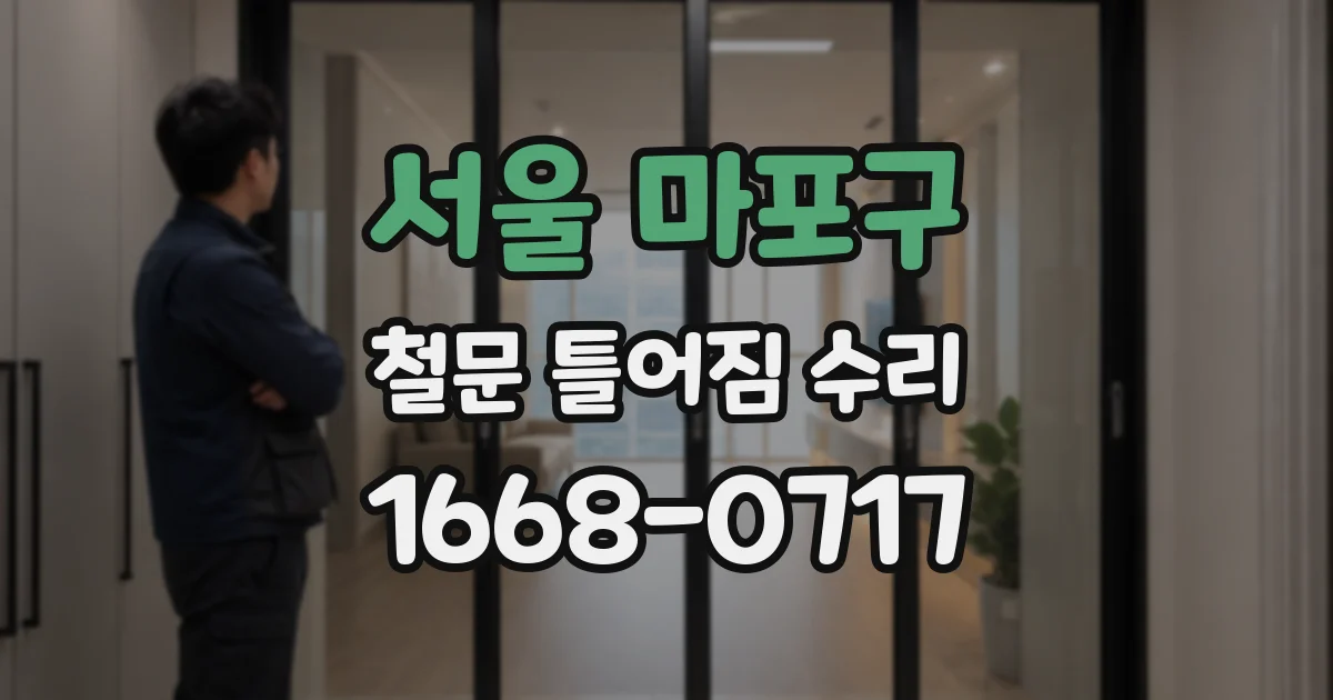 서울 마포구 철문 틀어짐 수리