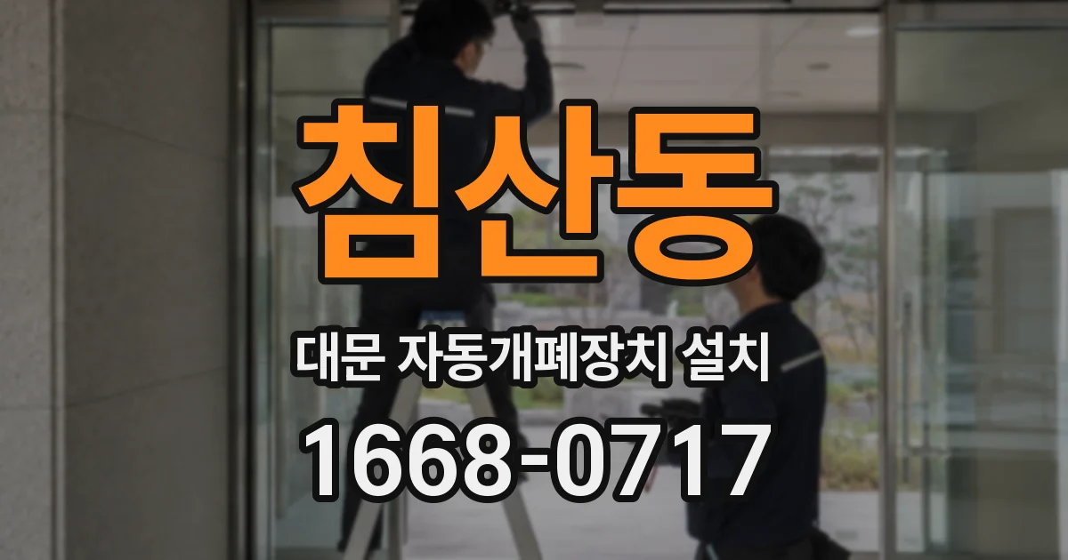 침산동 대문 자동개폐장치 설치