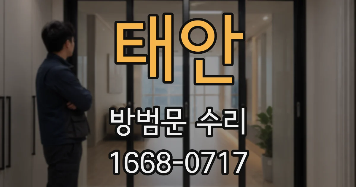 태안 방범문 수리