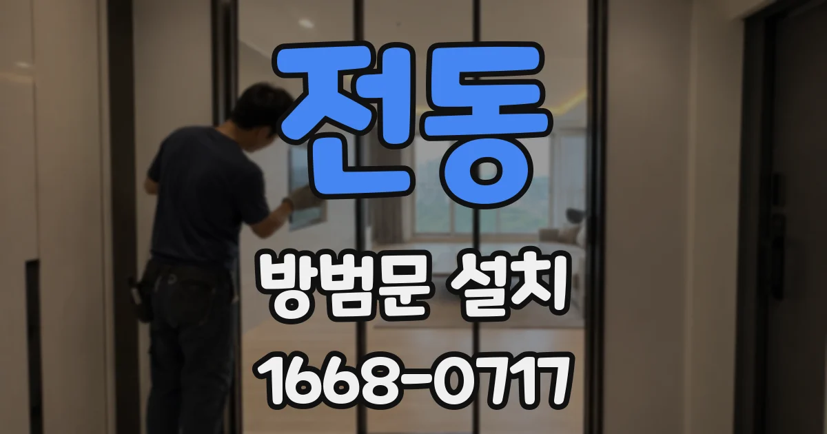 전동 방범문 설치