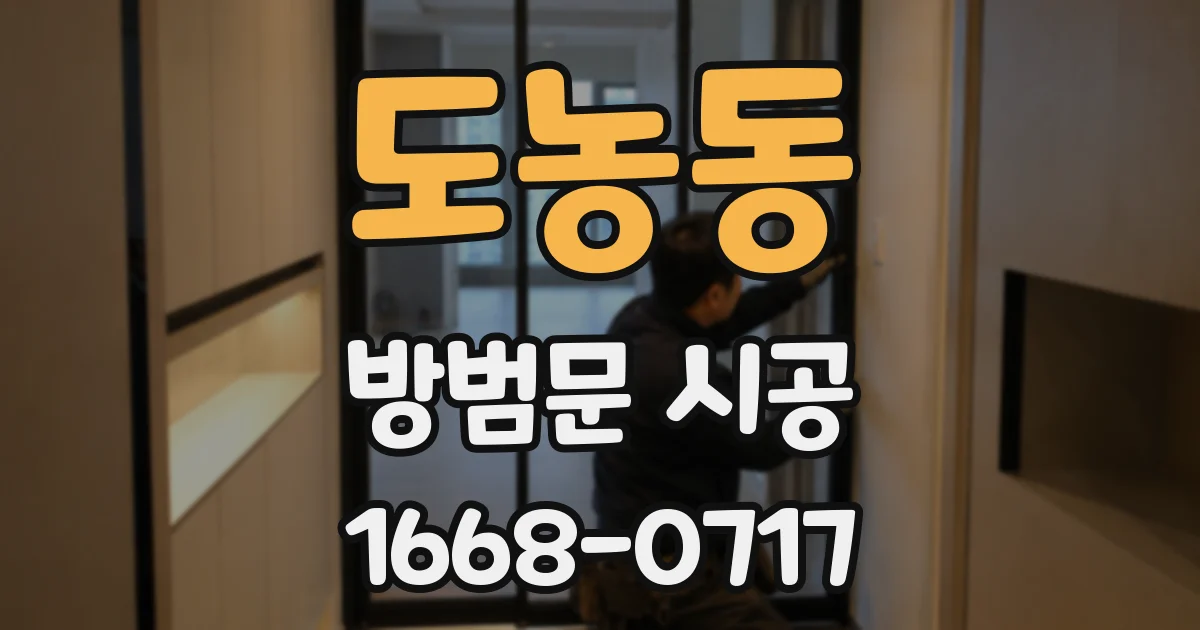 도농동 방범문 시공