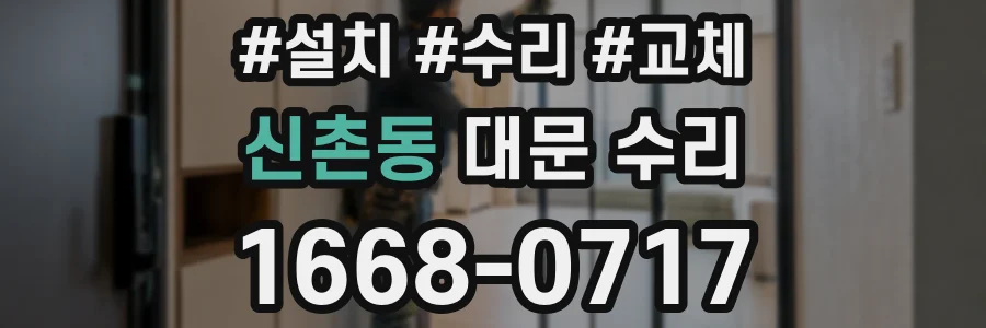 신촌동 대문 수리