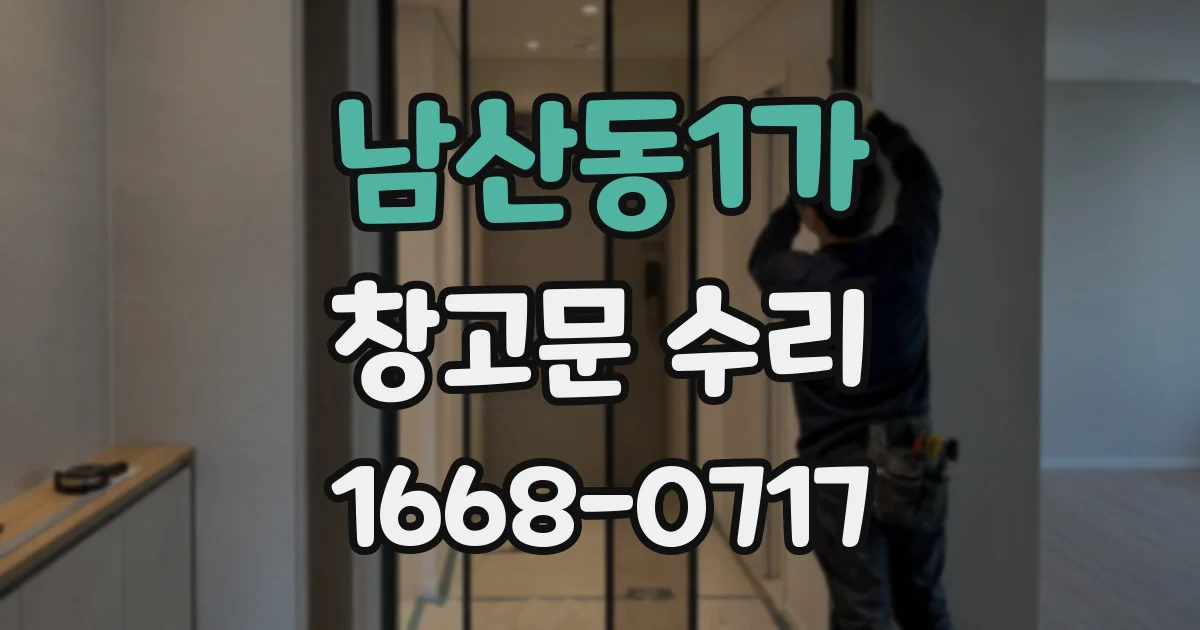 남산동1가 창고문 수리