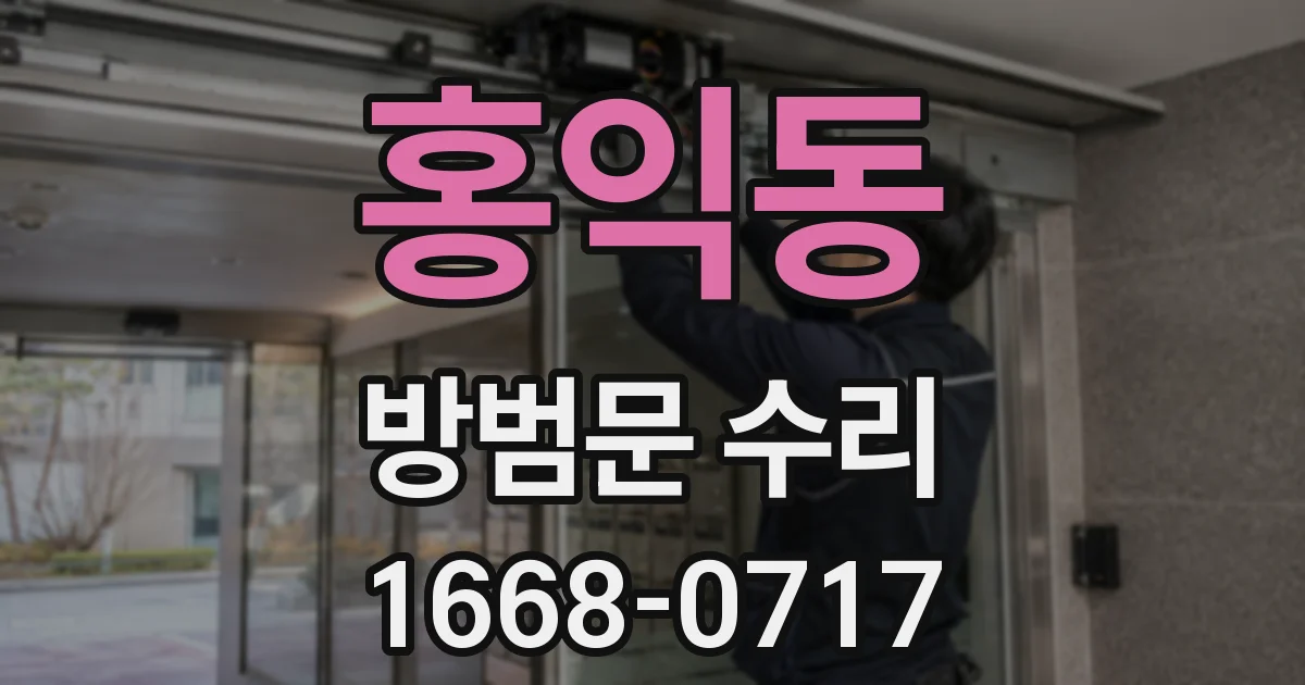 홍익동 방범문 수리