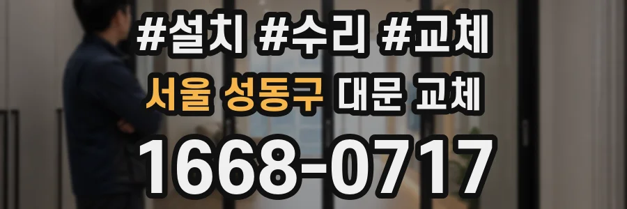 서울 성동구 대문 교체