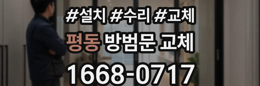 평동 방범문 교체