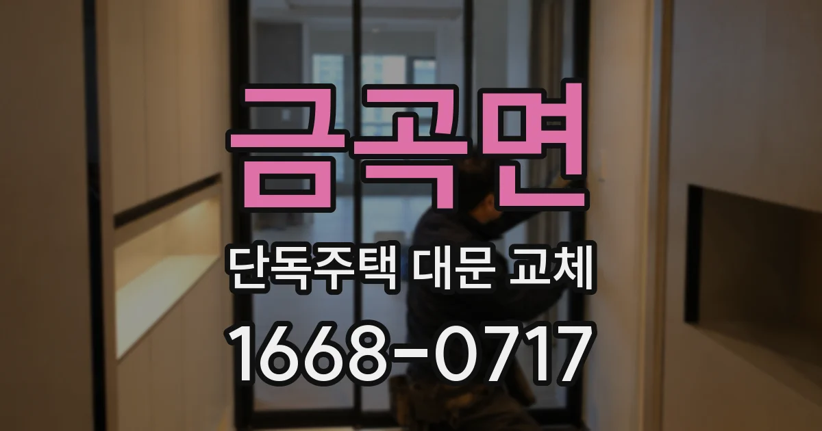 금곡면 단독주택 대문 교체