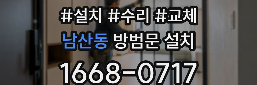 남산동 방범문 설치