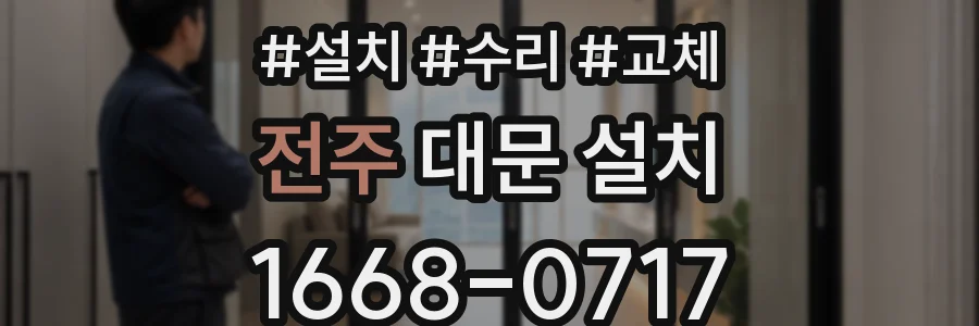 전주 대문 설치