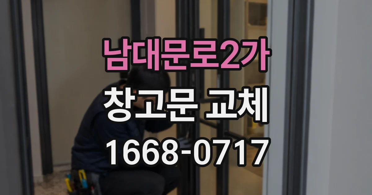 남대문로2가 창고문 교체