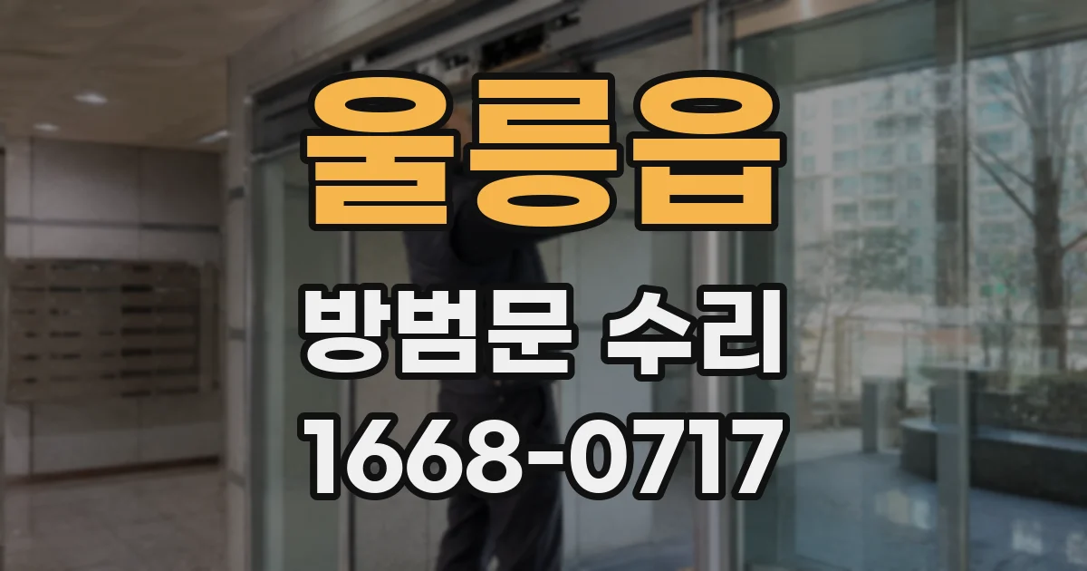 울릉읍 방범문 수리