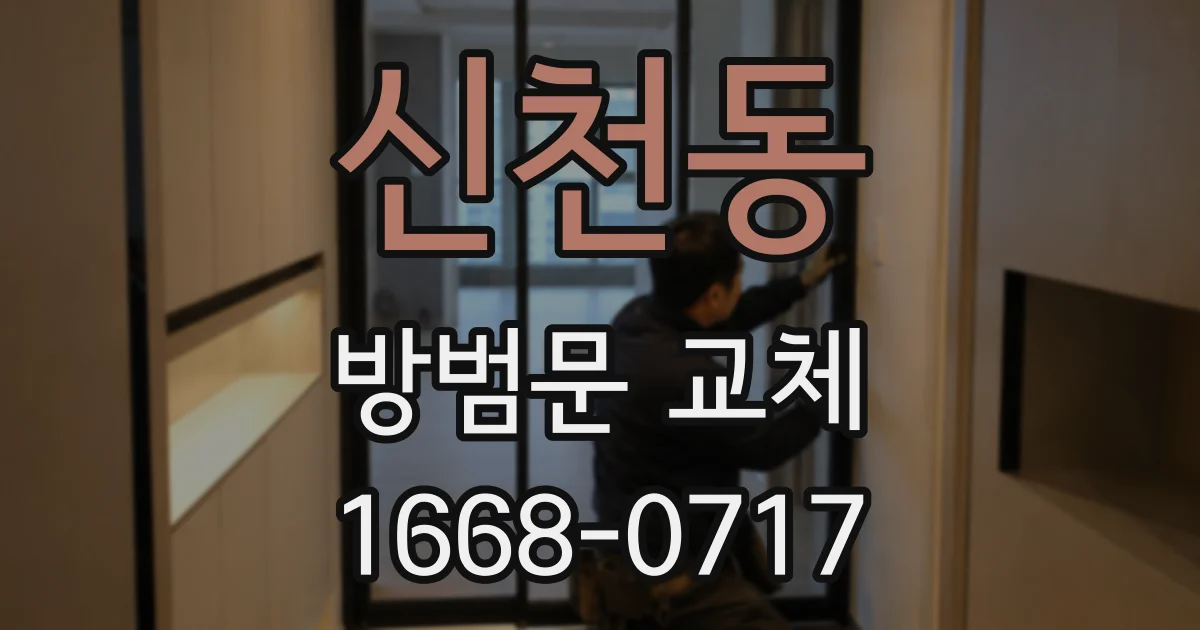 신천동 방범문 교체