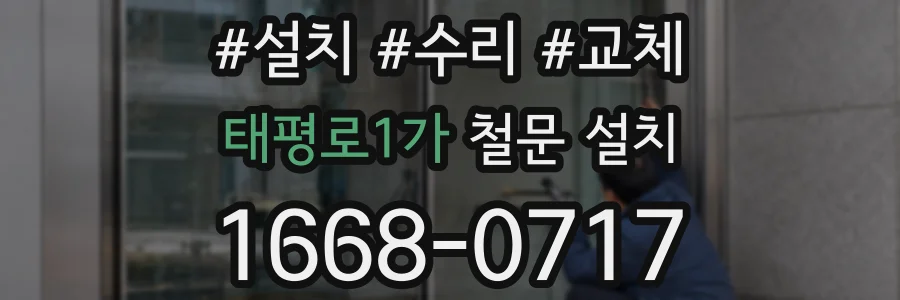 태평로1가 철문 설치